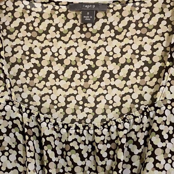 Woman’s Blouse Cap Sleeve Silk Tie Sz S - Picture 6 of 8